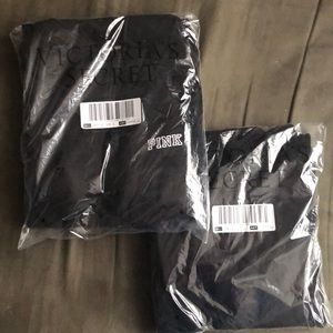 PINK perfect quarter zip + lounge pant outfit